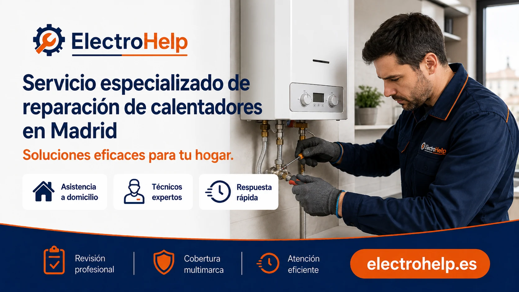 Reparación de calentadores de agua a domicilio — servicio técnico independiente