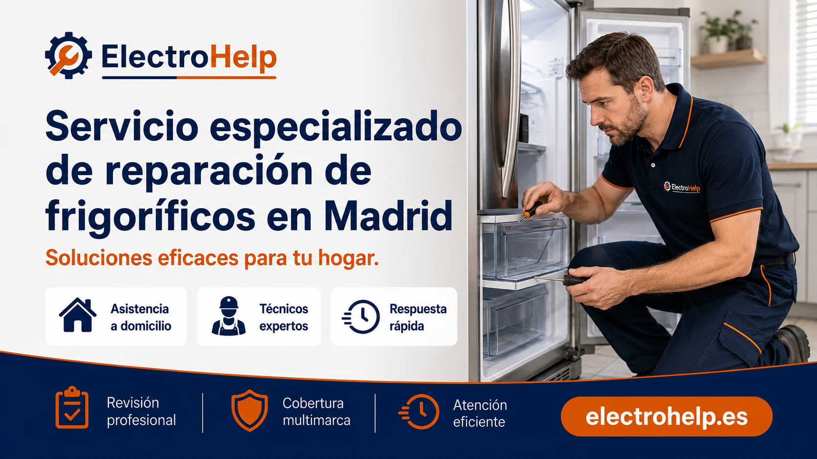 Reparación de frigoríficos y neveras a domicilio — servicio técnico independiente