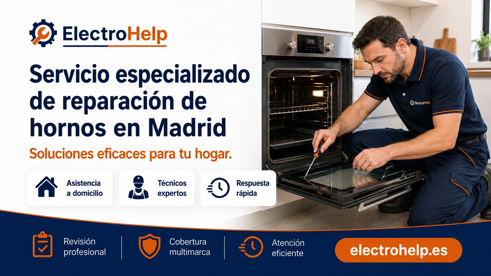 Reparación de hornos a domicilio — servicio técnico independiente