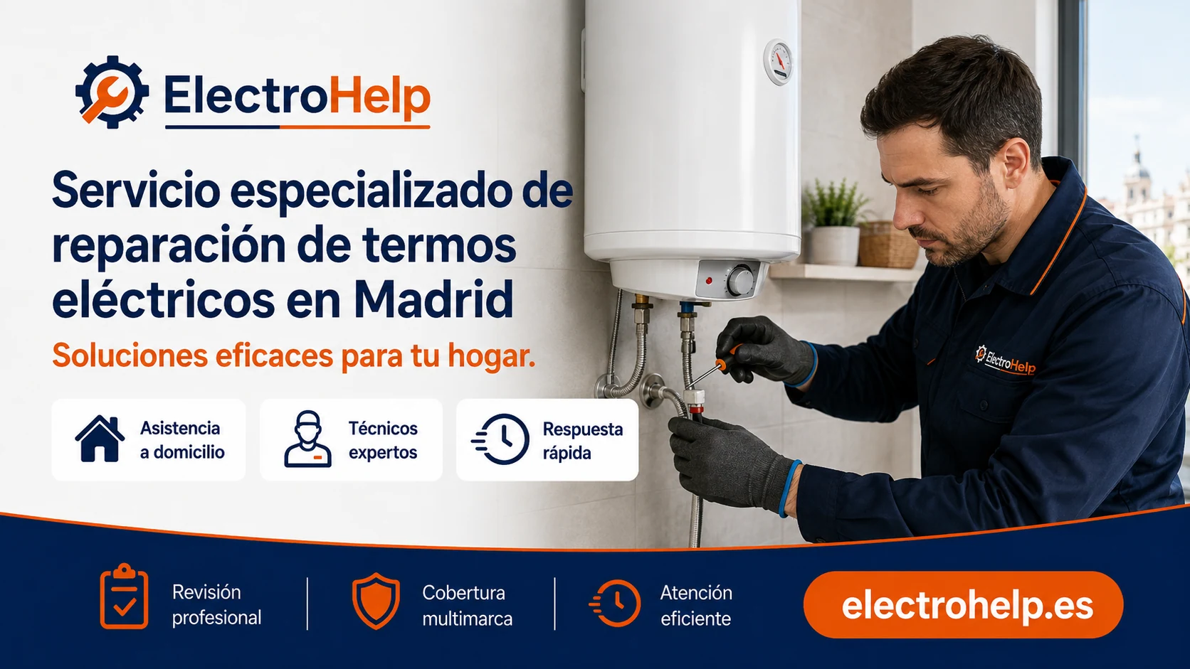 Reparación de termos eléctricos a domicilio — servicio técnico independiente